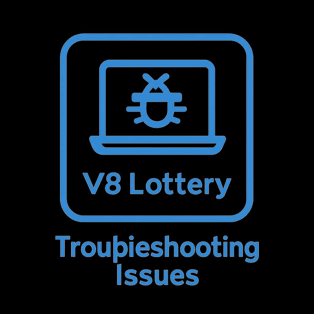 An icon symbolizing assistance for V3 Lottery troubleshooting.