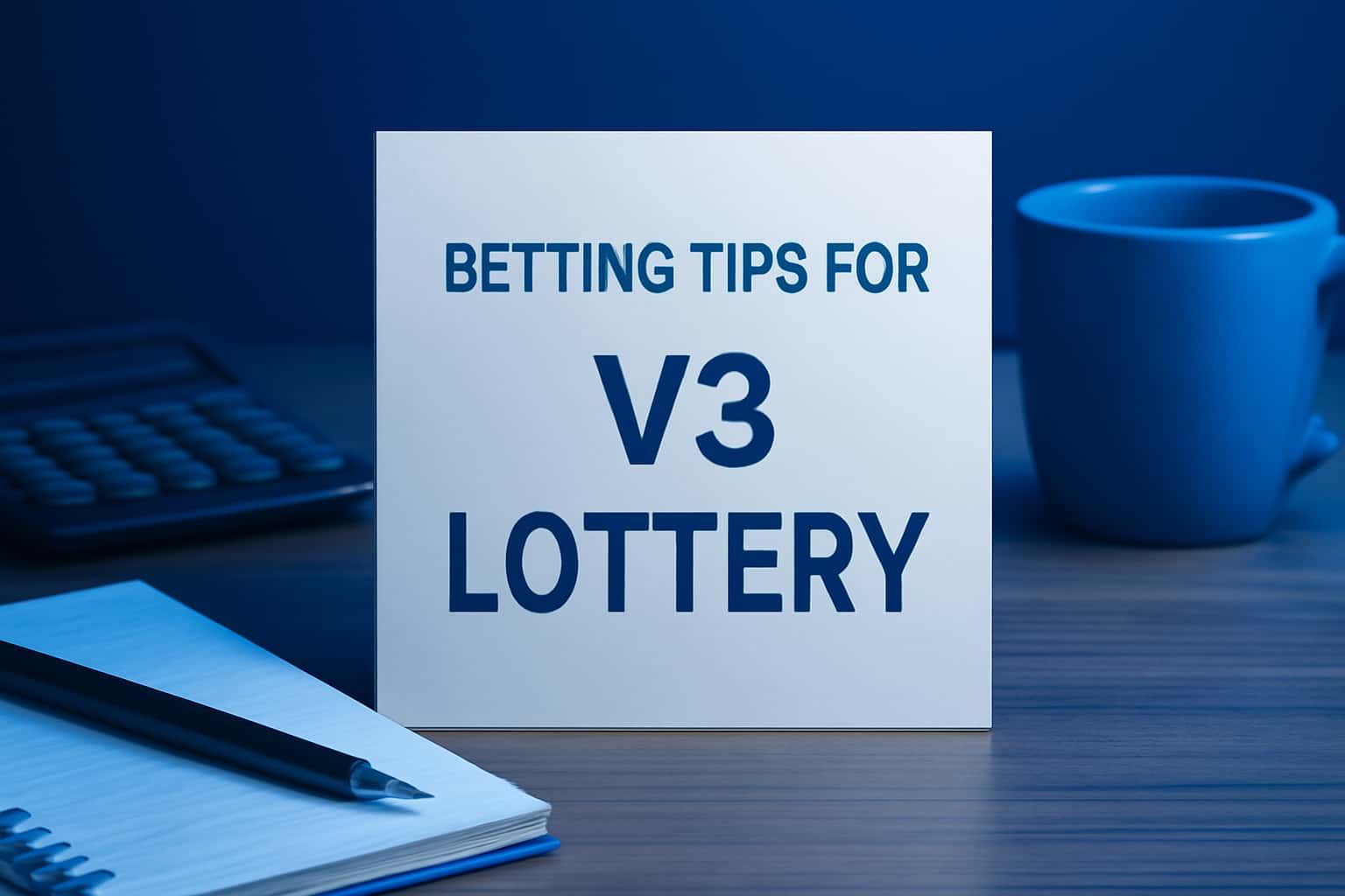 An informative scene illustrating tips for V3 Lottery.