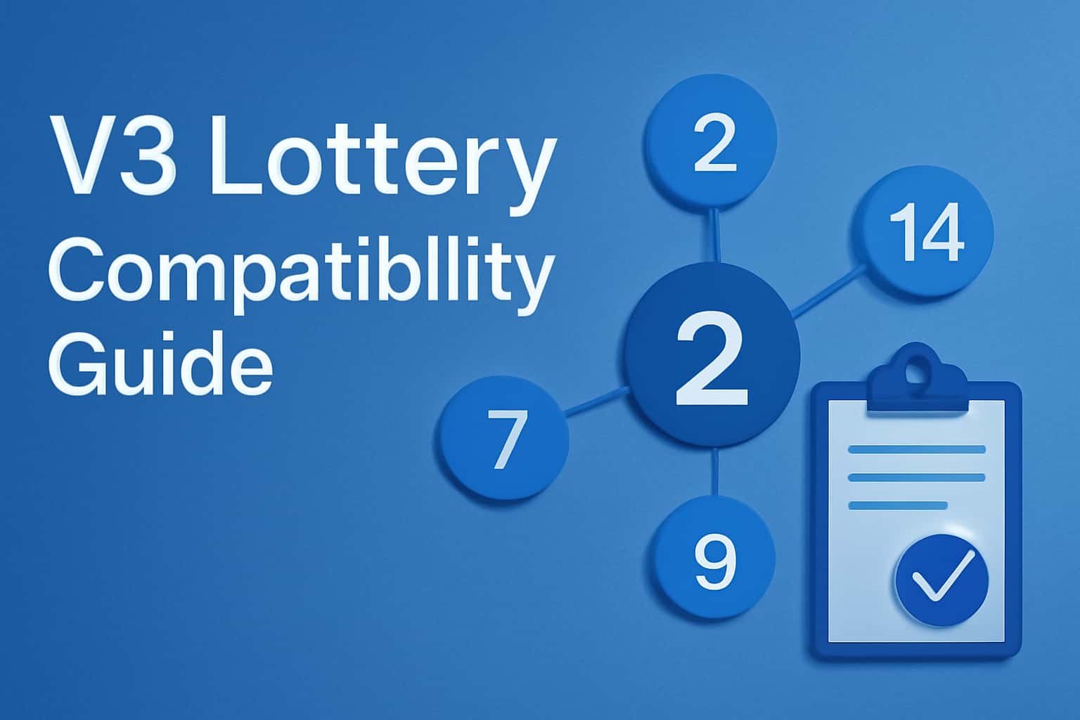 A professional visual representation of the V3 Lottery Compatibility Guide.