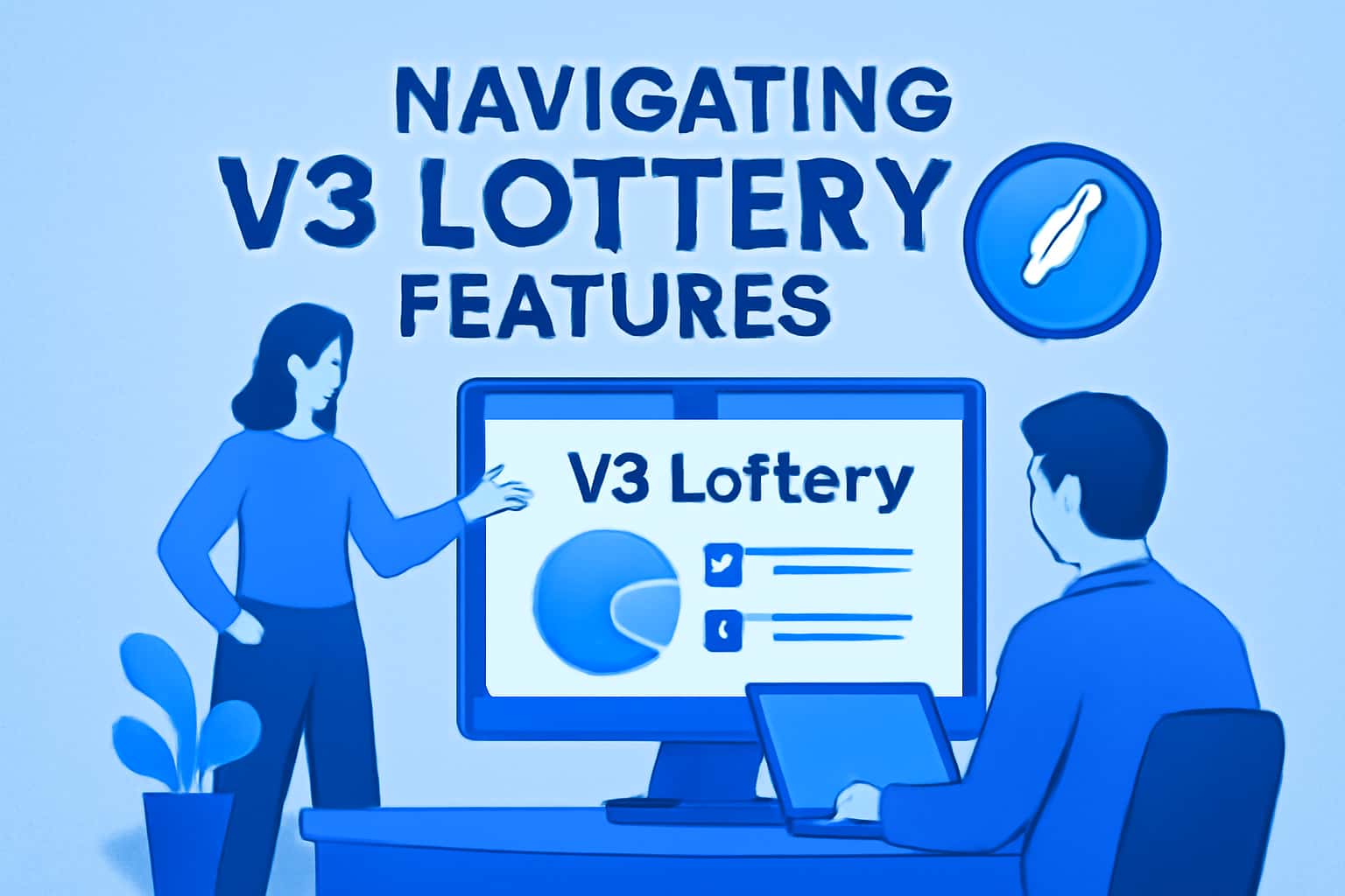 An informative visual representation of the V3 Lottery features.