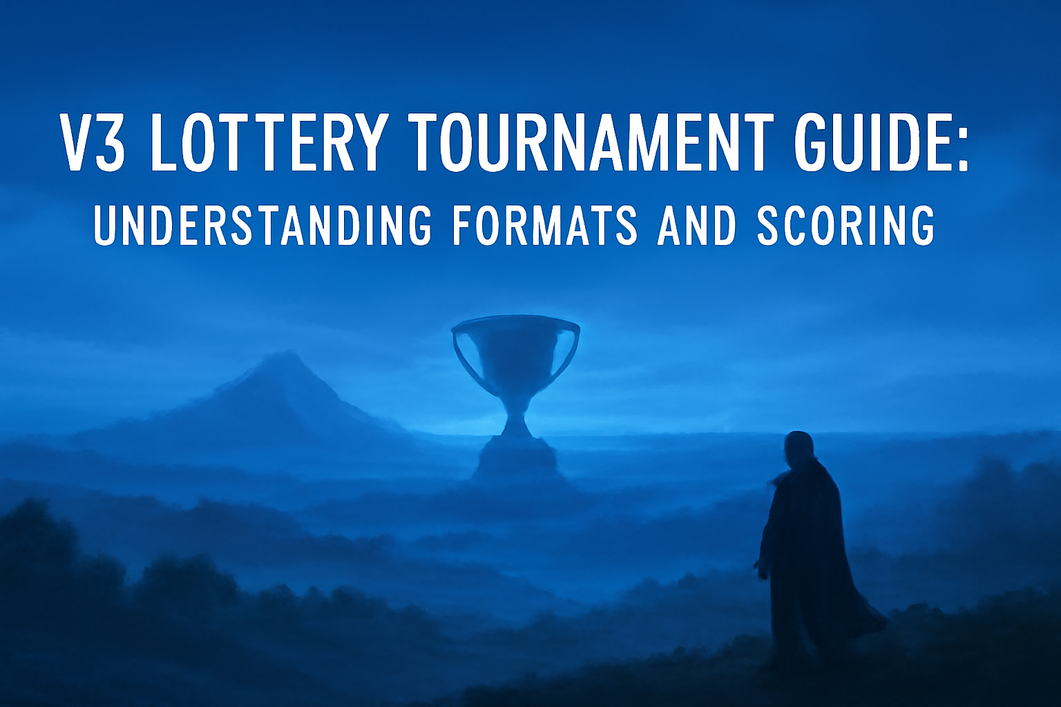 An informational scene depicting How to Trust V3 Lottery with the text 'V3 Lottery' prominently displayed.