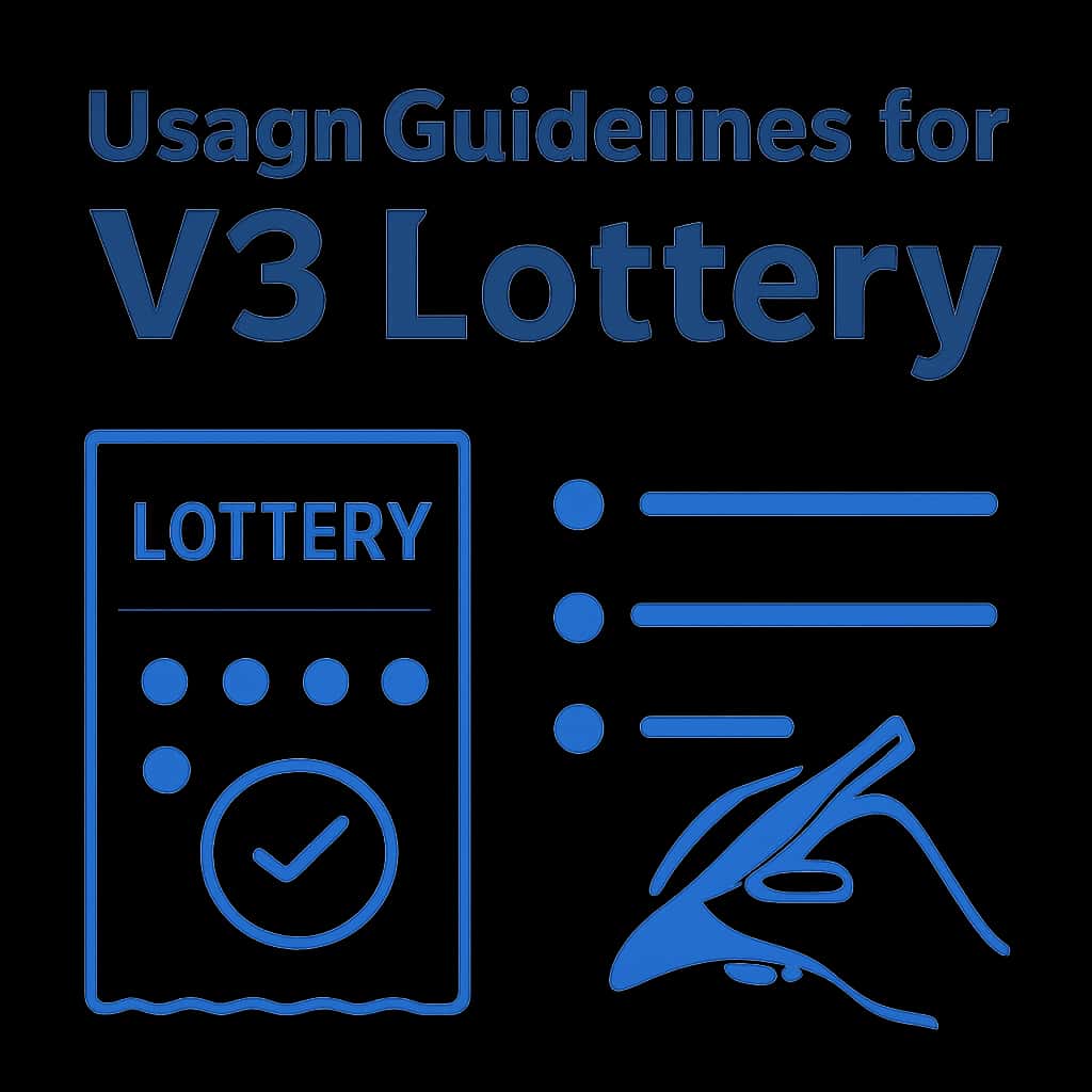 An educational diagram related to the Usage Guidelines for V3 Lottery.