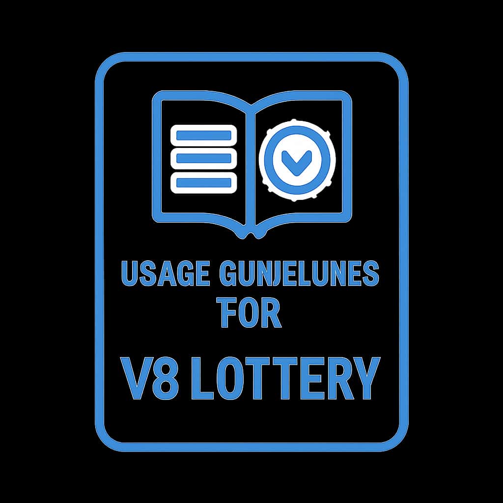A professional badge representing the Usage Guidelines for V3 Lottery.