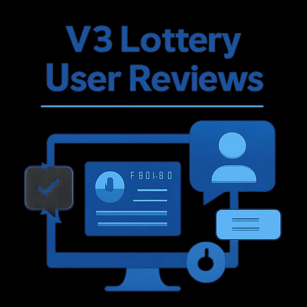 An educational diagram illustrating user feedback for V3 Lottery.